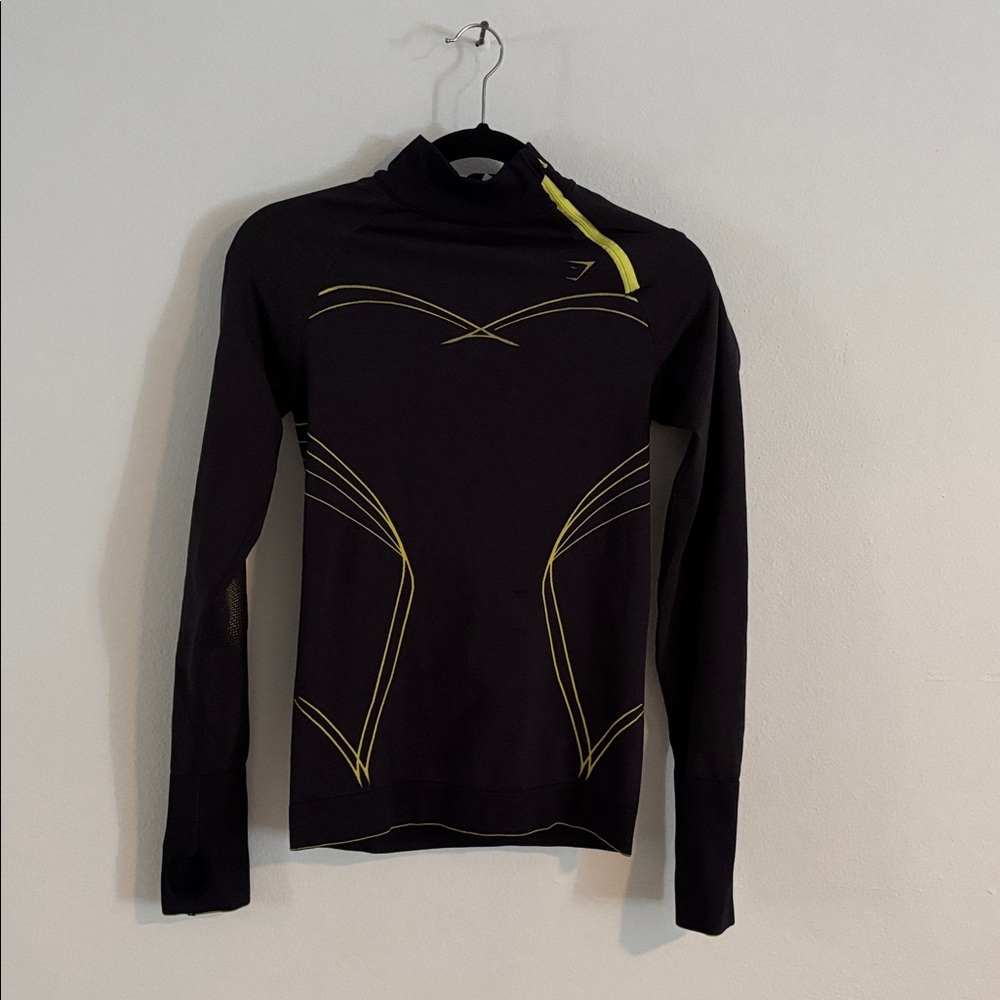 Gymshark Black and Yellow Track Jacket